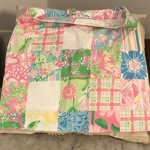 Lilly Pulitzer Vibrant Patchwork Mini Skirt Size 8! So Cute Sexy Sweet!!